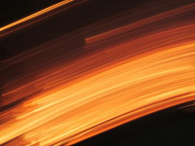 Abstract glowing lines showing motion in space