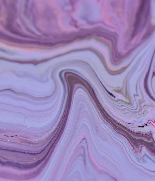 Abstract violet energy flow representing morning rhythm